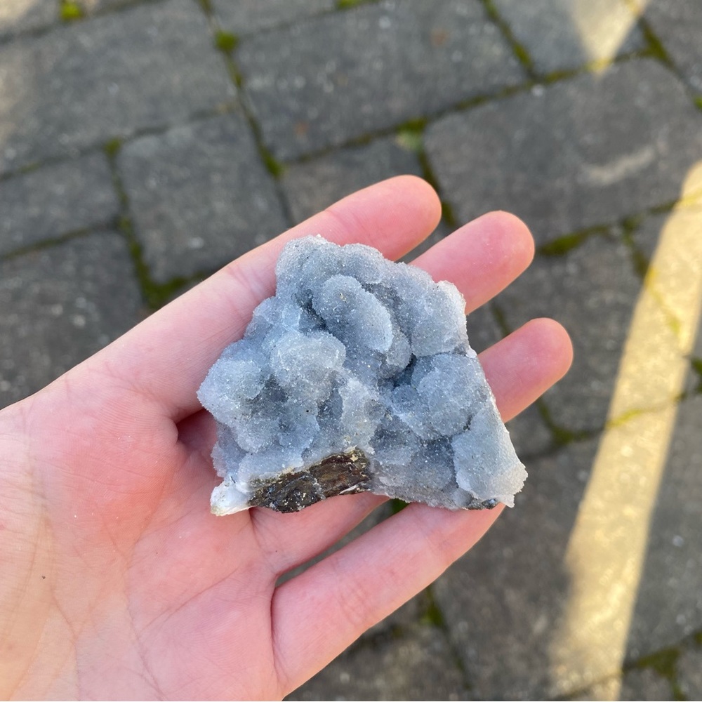 Blue Chalcedony Crystal Specimen